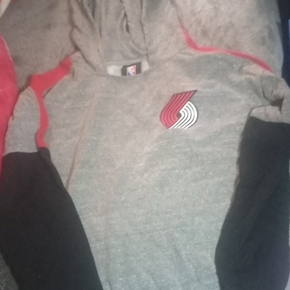 NBA Team Gray and Black Hoodie
